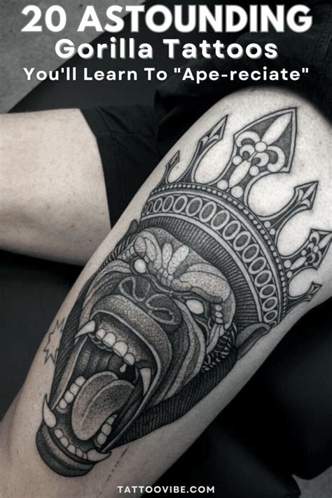 20 Astounding Gorilla Tattoos You’ll Learn To “Ape